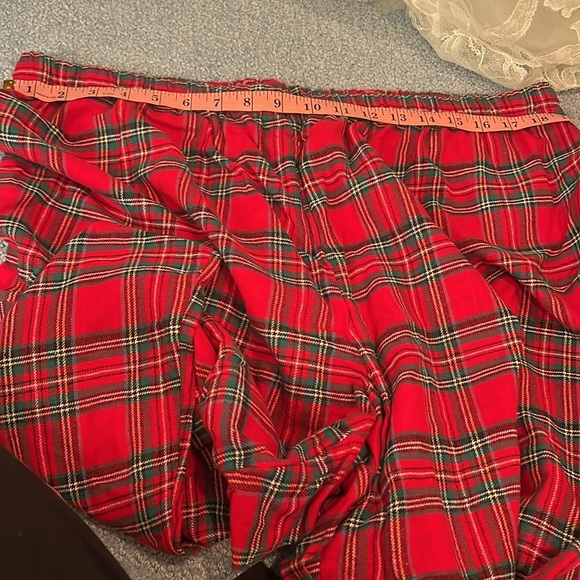 Macys NWT flannel Size 2X Red Plaid Pajama set retail 70 HOST PICK - Picture 5 of 7